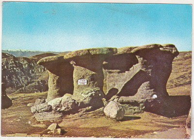 bnk cp Muntii Bucegi - Babele - circulata - marca fixa foto