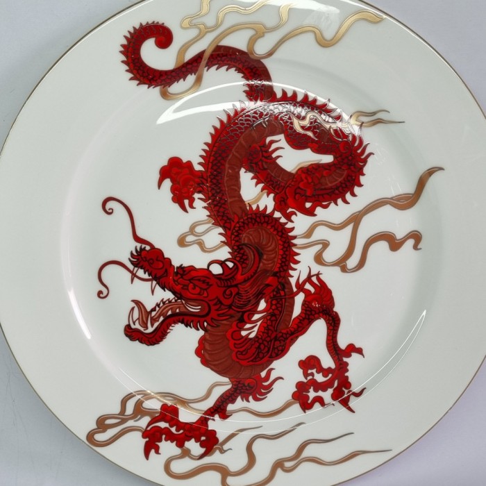 Farfurie, platou mare portelan ICEBERG - Dragon
