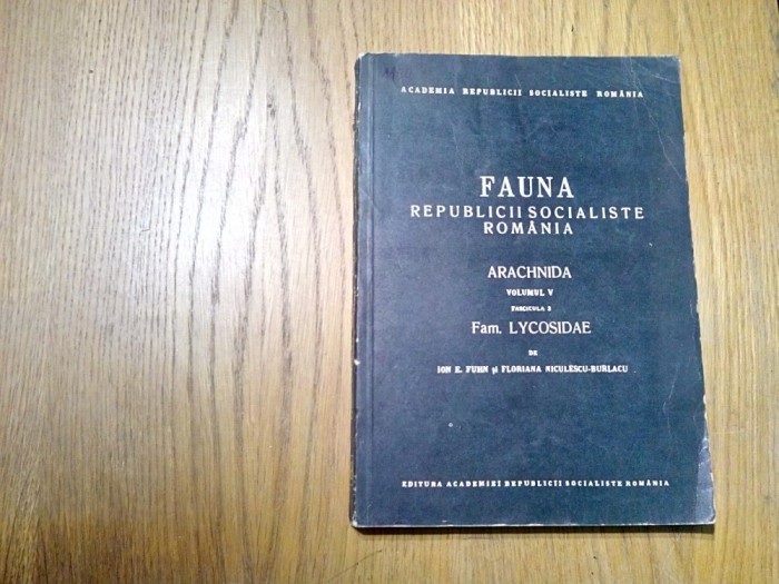 FAUNA R P R*Vol.V, Fasc. 3 - ARACHNIDA - Fam. LYCOSIDAE - I. E. Fuhn -1971, 256p