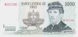 Bancnota Chile 1.000 Pesos 2007 - P154g UNC