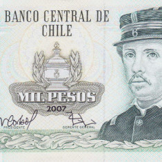 Bancnota Chile 1.000 Pesos 2007 - P154g UNC