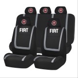 Set Huse Scaune Universale Compatibile cu Fiat &ndash; Negru/Gri