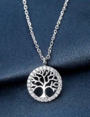 Lantisor din Argint 925 Copacul vietii - Tree of Life - ALCA Fine Jewelry