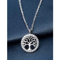 Lantisor din Argint 925 Copacul vietii - Tree of Life - ALCA Fine Jewelry