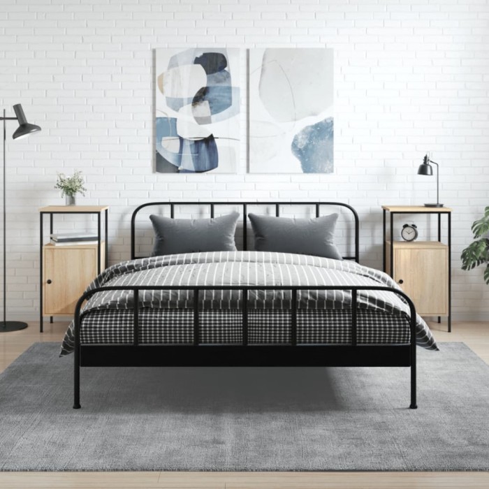 vidaXL Noptiere, 2 buc., stejar sonoma, 41x31x80 cm, lemn compozit 825926
