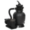 vidaXL Filtru de nisip pentru piscină cu prefiltru, negru 93396