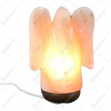 Lampa electrica din cristal de sare Inger 15&times;25 CM