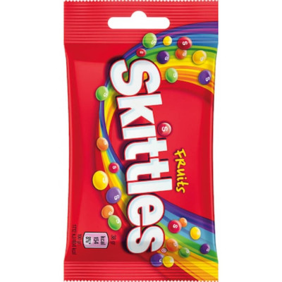 Bomboane Gumate cu Aroma de Fructe SKITTLES, 38 g, Bomboane Fructate, Bomboane cu Gust de Fructe, Bomboane Skittles, Dulciuri cu Aroma de Fructe, Bomb foto