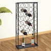 VidaXL Suport sticle de vin pentru 28 de sticle, metal
