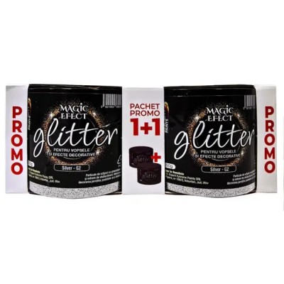 Pachet glitter Magic Efect 1+1 Auriu foto