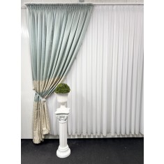 Draperie Byblos, verde menta&amp;amp;amp;auriu