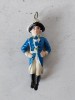 Cavaler figurina veche de cauciuc, 9cm