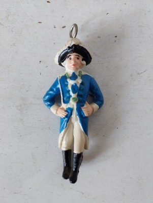 Cavaler figurina veche de cauciuc, 9cm foto