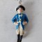 Cavaler figurina veche de cauciuc, 9cm