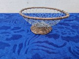 Cos pentru fructe paine, impletit, oval, 20 x 7 cm