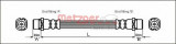 Conducta / cablu frana OPEL ASTRA G Limuzina (F69) (1998 - 2009) METZGER 4112828