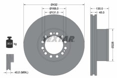 TEXTAR 93087200 Disc frana foto