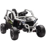 AIYAPLAY Vehicul off-road electric 12V pentru copii, telecomandă, lumini LED, muzică, claxon, pentru copii de 3-8 ani, gri | Aosom Romania