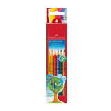 Cumpara ieftin Creioane colorate 6 culori cu grip Faber Castell 112406