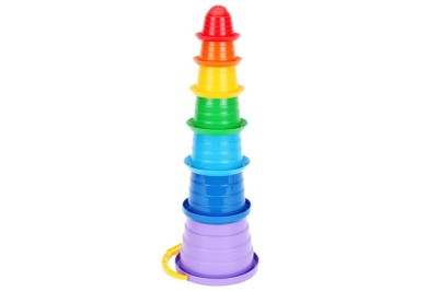 Jucarie educativa tip piramida, TechnoK, 7 pahare tip palarii sombrero foto