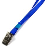 Snur textil cu clips metalic pentru ecuson