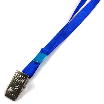 Snur textil cu clips metalic pentru ecuson foto