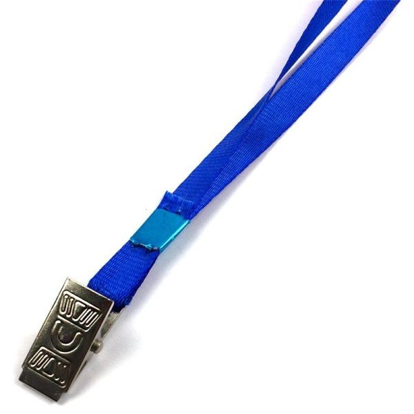 Snur textil cu clips metalic pentru ecuson