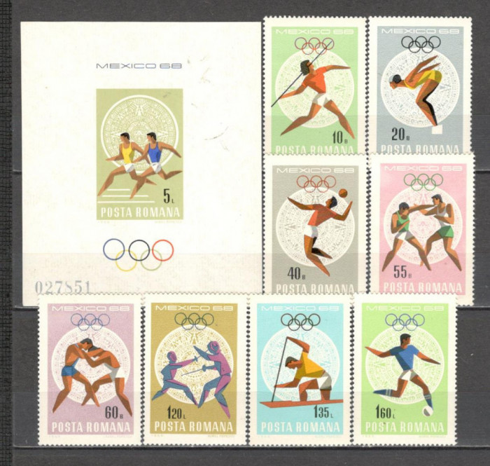 Romania.1968 Olimpiada de vara MEXIC DR.183