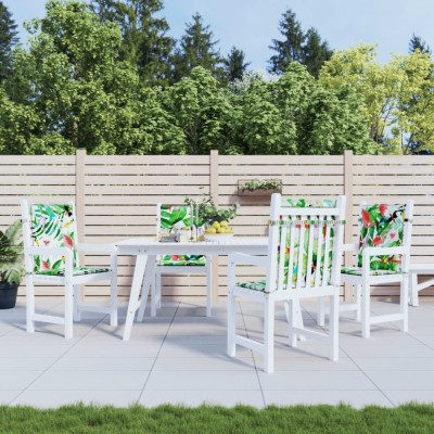 Gossi perne pentru scaune cu spatar jos, 4 buc, multicolor, textil foto