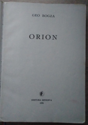 Geo Bogza / ORION foto