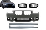 Bara Fata cu Praguri Laterale si Grile Centrale BMW Seria 5 F10 F11 (07.2010-2013) Non LCI Sedan Touring M-Technik Design Performance AutoTuning