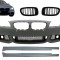 Bara Fata cu Praguri Laterale si Grile Centrale BMW Seria 5 F10 F11 (07.2010-2013) Non LCI Sedan Touring M-Technik Design Performance AutoTuning