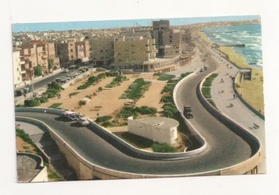 FA3 - Carte Postala - ISRAEL - Tel-Aviv, The Sea Side, circulata 1963 foto