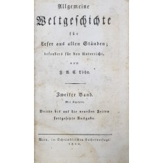 ALLGEMEINE WELTGESICHTE FUR LESER AUS ALLEN STANDEN von C. LOHR , ZWEITER BAND , 1820