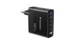 &Icirc;ncărcător de perete Wozinsky CGWCB 140W GaN 3 x USB-C / 2 x USB-A - negru