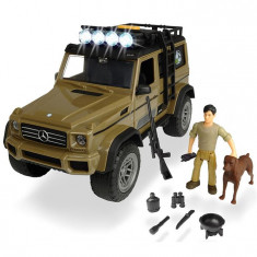 Masina Dickie Toys Playlife Ranger Set Cu Masina Mercedes-Benz Amg 500 4X4, Figurina Si Accesorii foto