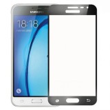 Folie Sticla 3D Full Negru Samsung Galaxy J3 2016, Sticla Securizata 9H+, Acoperire Integrala Ecran