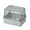 Doza aplicata transparenta 190x140x140mm IP56 inalta pentru distributie jonctiune ABS rezistenta UV fara presetupe margini netede