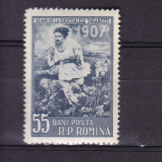 1957 LP 426 - 40 DE ANI DE LA RASCOALELE TARANESTI DIN 1907 MNH