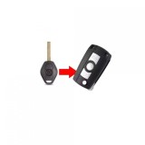 Carcasa Cheie BMW 3 Butoane + Lamela, Plastic ABS, Fara Cip, Inlocuire Telecomanda Auto