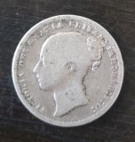 Moneda Regatul Unit - 1 Shilling 1877 - Argint