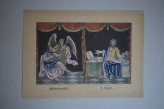 P Gally &quot;St Matthew St Mark&quot; mezzotinta factura populara 1806