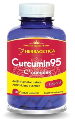 Curcumin&amp;#039;95+ c3 complex 120cps herbagetica foto