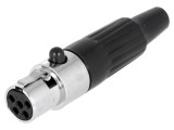 Mufă XLR Mini Mamă 5-Pin Cablu Lipire Drept