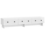 vidaXL Cabinet TV Alb foarte lucios 147 x 34,5 x 30 cm Lemn prelucrat 894019