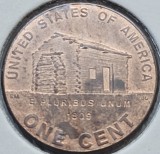 1 cent 2009 USA, Lincoln Cent" Birth and Early Childhood, km#441