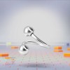 Piercing Spiralat Helix Otel Chirurgical 1.2x8x3/3 mm - Spranceana, Buza, Buric - Cercel Rasucit