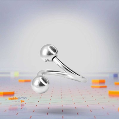 Piercing Spiralat Helix - 1.2x8x3/3 foto