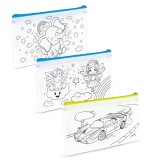 Pachet 3 Penare Colorabile - Creative, cu Markere Incluse (21 x 12 cm)