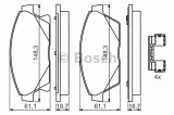 Set placute frana,frana disc OPEL ASTRA J GTC (2011 - 2016) BOSCH 0 986 494 657